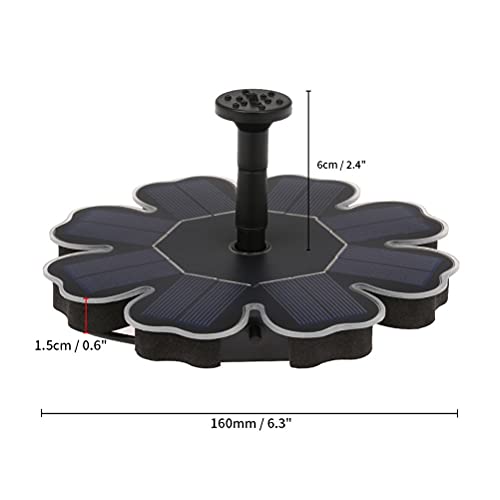 n/a Mini Solar Powered Bird Bath Water Fountain Garden Pool Outdoor Solar Panel Kit Floating Water Pumps