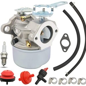 640084B Carburetor Snow Blower Carburetor Carb Compatible for Tecumseh 5HP MTD 632107A 632107 640084 640084A Toro 521 Snow Blower HSSK40 HSSK50 HS50 LH195SA - for 640084B Snow Blower Carburetor