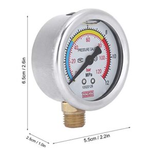Garden Supplies, Easy to Store Convenient Accurate Pointer Pressure Gauge for Home for Professional Use for General Purpose for Garden