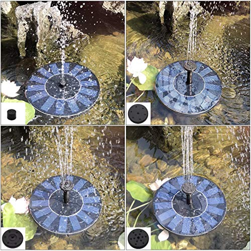 Solar Fountain, New Upgraded, Bird Bath Fountain Pump Solar Panel Kit, Outdoor Watering Submersible Pump for Pond, Pool, Garden, Fish Tank, Aquarium (Solar Fountain （big）)