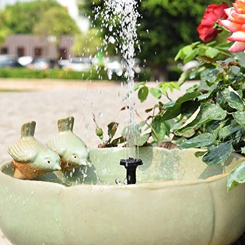 Solar Fountain, New Upgraded, Bird Bath Fountain Pump Solar Panel Kit, Outdoor Watering Submersible Pump for Pond, Pool, Garden, Fish Tank, Aquarium (Solar Fountain （big）)