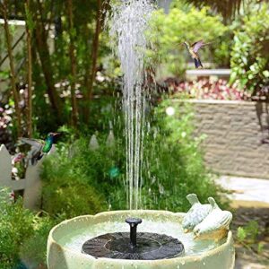 Solar Fountain, New Upgraded, Bird Bath Fountain Pump Solar Panel Kit, Outdoor Watering Submersible Pump for Pond, Pool, Garden, Fish Tank, Aquarium (Solar Fountain （big）)