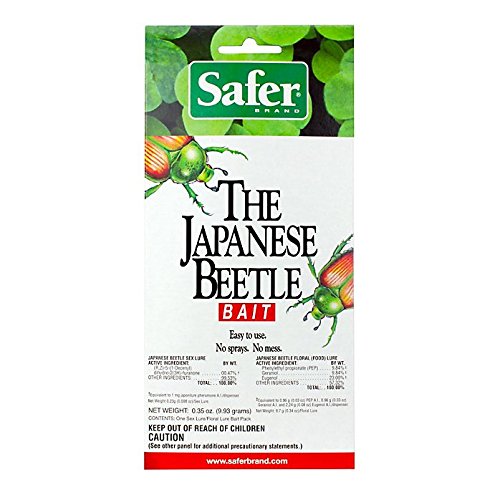 Safer # 70006 Japanese Beetle Trap Attractant Bait/Lure - Quantity 5
