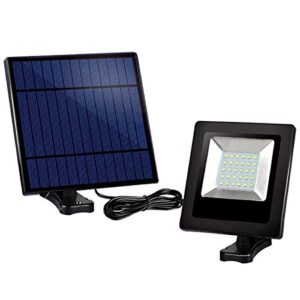 Awanber Solar Powered Lights Outdoor, 2 Pack Wall Mount Solar Dusk to Dawn Lights with IP65 Waterproof, Super Bright Solar Security Flood Lights for Patio, Barn, Garden, Pathway,Yard, Lawn, Balcony