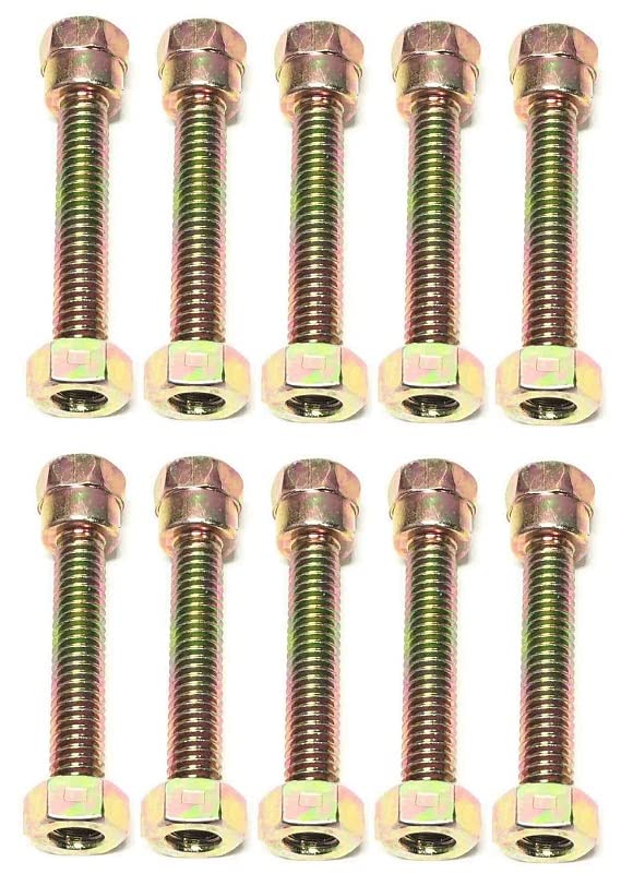 LAWN & GARDEN AMC 10 Snowblower Shear Pins & Nuts Compatible with Part Numbers 301171, 500027, 500027MA, 1501217, 1501217MA