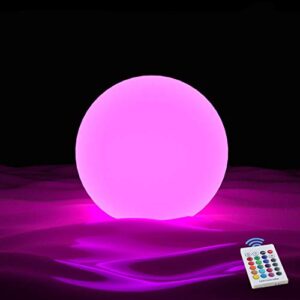 blueye floating pool lights, 3-inch rechargeable orb light, remote control, inground/above ground pool accessories,holiday display decoration