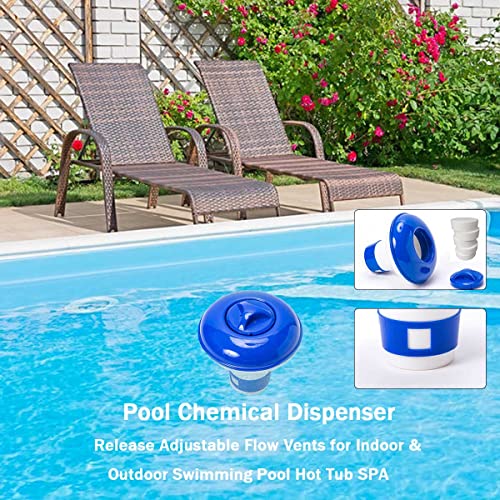 YASHINE Pool Cleaning Kit Pool Vacuum Cleaning Head with Brush Head Shallow Water Leaf Net with 3 Sections of Aluminum Rod Professional Pool Cleaning Kit for Ground Pool Spas Pond