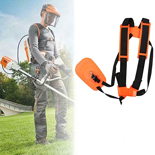 SGBTB Trimmer Shoulder Strap, KKmoon Double Shoulder Trimmer Shoulder Strap, Mower Trimmer Harness Strap with Easily Adjustable for Brush Cutter Garden Lawn