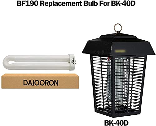 DAJOORON BF-190 Bug Zapper Replacement Bulb for Flowtron BK-40D, Size:1.14" L x 2.36" W x 10.55" H