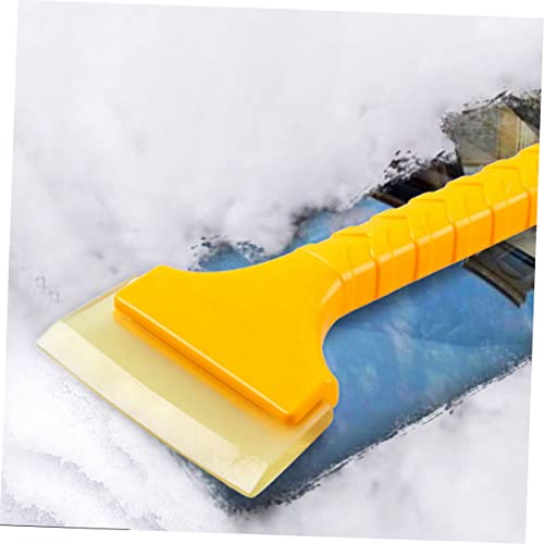 VILLCASE 3pcs Scraper Deicing Car Brush Auto Cleaning Shovel Plastic Removal Mud Lawn Outdoor Ice Supplies Garden Winter Automobile Snow Yellow Clean for Sand Windshield Home Tool