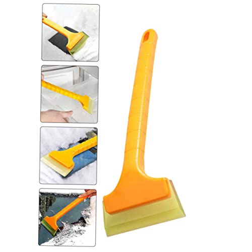 VILLCASE 3pcs Scraper Deicing Car Brush Auto Cleaning Shovel Plastic Removal Mud Lawn Outdoor Ice Supplies Garden Winter Automobile Snow Yellow Clean for Sand Windshield Home Tool