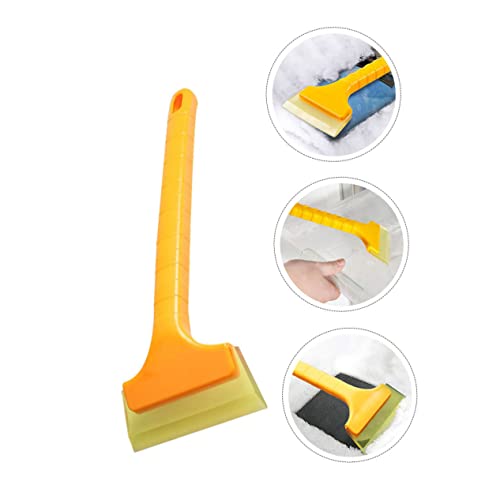 VILLCASE 3pcs Scraper Deicing Car Brush Auto Cleaning Shovel Plastic Removal Mud Lawn Outdoor Ice Supplies Garden Winter Automobile Snow Yellow Clean for Sand Windshield Home Tool