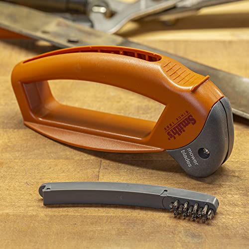 Smith's 50603 Lawn Mower Blade Shop Essentials Sharpener, Orange