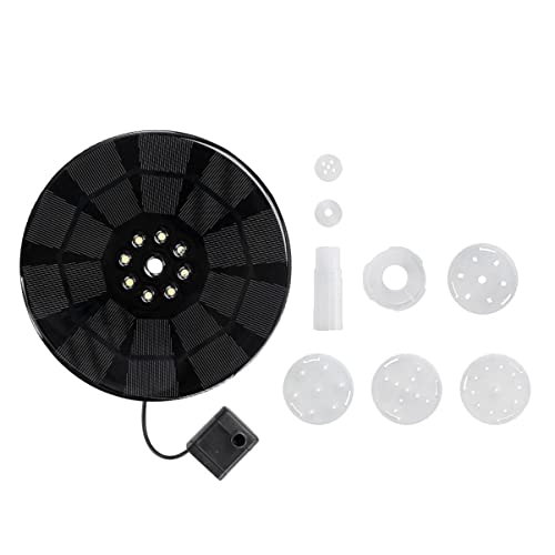 Yardwe 1 Set Power Styles Decoration and Tank of Lights Outdoor Pool Garden Nozzle Led Mini Light with Water Fish Landscape Bath Flashing Solar Pump Floating Fountain Aquarium Powered