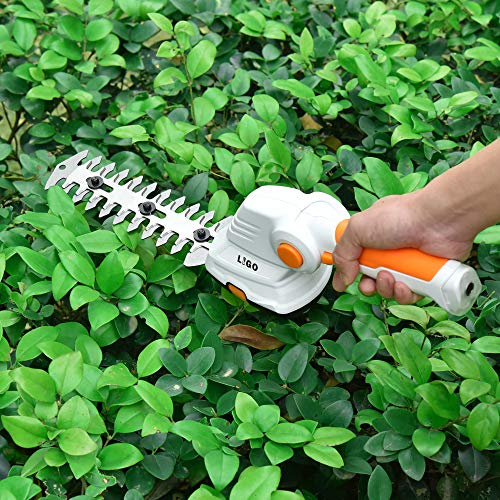 7.2V Hedge Trimmer Battery Powered, Lightweight Cordless Trimmers, 2 in 1 1500mAh Multi-Perspective Adjusted Electric Grass Shears for Garden Ar.N KX7.2VG001(Grass Shear)