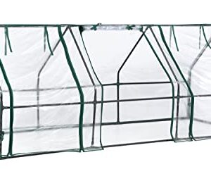 ShelterLogic 3' x 8' x 3' GrowIT Small Garden Greenhouse for Outdoors, Easy-Access & Durable