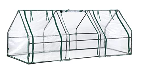 ShelterLogic 3' x 8' x 3' GrowIT Small Garden Greenhouse for Outdoors, Easy-Access & Durable