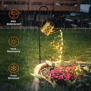 Otdair Solar Watering Can with Lights, Outdoor Garden Decor Waterproof Solar Garden Lights for Outdoor Pathway Yard Lawn Patio Party Decorations Gift for Mom Grandma Birthday