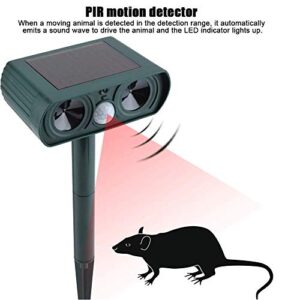 Ultrasonic Solar Animal Repellent (2 Pack), Pest Repeller, Solar Powered Waterproof Outdoor forrepelling Moles, Rats, Snakes