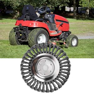 Derusting Weeding Wheel, 8 Inch Weeding Wheel, Grass Strimmer Head, Great Workmanship Courtyard for Dust Removal Weeding Garden