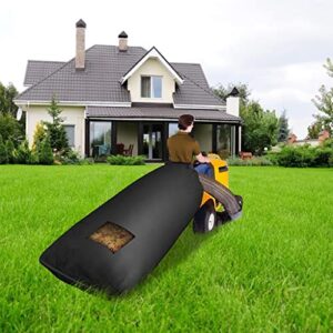 fengchensety Universal Lawn Tractor Leaf Bag Large Capacity Mower Grass Catcher Pouch Reusable Yard Waste Organizer for Garden Fast Leaves Collection Cleaning