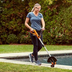 WORX Cordless String Trimmer and Blower WG929.1 Combo, 20V 2 Batteries, Grass Weed Edger