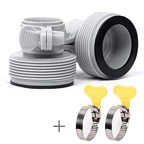 perfifan Replaces 1.25" to 1.5" Type B Hose Adapter Compatible with Intex Filter Pump and Saltwater 25009 （4 Pack）
