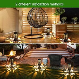 Fiveshops 8 PCS Solar Pathway Light, Garden Lights Solar Powered Lights, Waterproof Solar Ornament Lights for Patio, Yard, Pathway Dusk