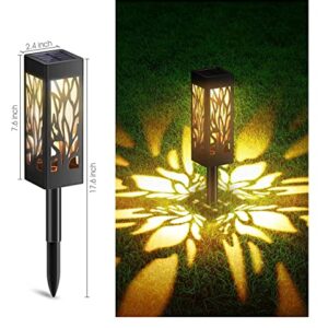 Fiveshops 8 PCS Solar Pathway Light, Garden Lights Solar Powered Lights, Waterproof Solar Ornament Lights for Patio, Yard, Pathway Dusk