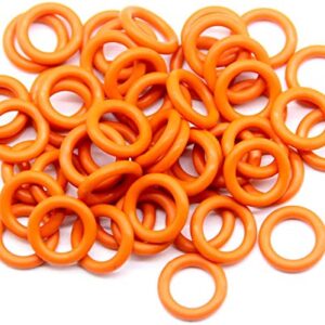 TITISKIN 1/4" Pressure Washer Quick Coulper QD Colored O-Rings 50 Pack (red)