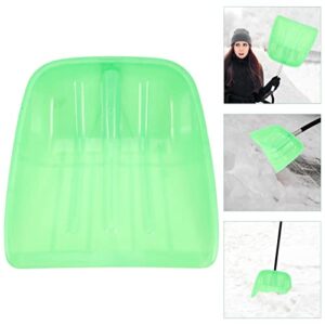 Zerodeko Metal Pooper Scooper Ice Snow Shovel Head Replacement Ice Remover Snow Remove Attachment Head Snow Removal for Gardening Cleaning Garden Beach Ash Shovel