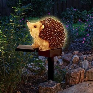 BQOQB Upgraded Solar Garden Lights Outdoor Decor, Solar Hedgehog Stake Lights LED, IP65 Waterproof Hedgehog Yard Patio Decorative Lights（Sit）