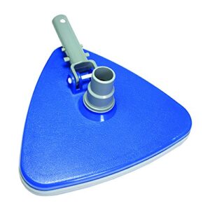 jed pool tools 30-164 tri-vacuum with vinyl bumper, blue