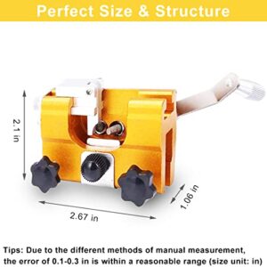 Chainsaw Chain Sharpening Jig, Chainsaw Sharpener Kit with Carrying Bag & Cleaning Brush, Hand-Crank Fast Chain Saw Sharpener Tool for 4"-22" Chain Saws & Electric Saws, Lumberjack, Garden Worker