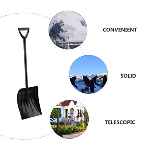 Hemoton Snow Shovel Portable Snow Shovel Snow Shovel Collapsible for Car Garden Camping Gardening Beach Digging Sand Mud Snow Shovel Retractable Snow Shovel Garden Shovel