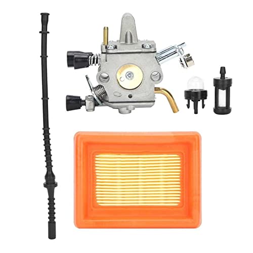 Lawn Mower Replacement Parts Carburetor Air Filter Fuel Pipe Set Replacement Compatible with STIHL FS400 FS450 FS480 FS 400 450 480 Lawn Mower Carburetor Garden Access (Color : As Shown)