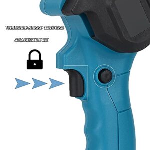 6" Mini Chainsaw Handheld Chainsaw One Hand Portable Electric Chainsaw for Trimming Branches and Timber Bonsai Trunks (2 Batteries in Box) (6 inch, Blue)