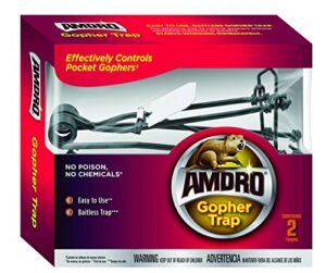 amdro 100510682 gopher trap (2 pack), clear