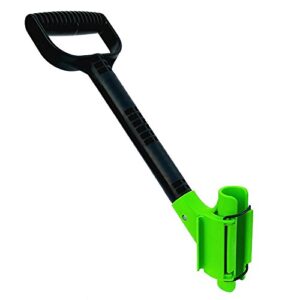 The Rah Handle! A Universal Ergonomic Back Saving Lefty Or Righty, Secondary Handle For Snow Shovels, Rakes, and Other Gardening Or Construction Tools.