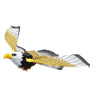 hibye hanging flying bird luminous eagle with music repellent bird scarer garden decoration portable household gardening