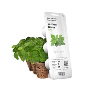 click and grow smart garden lemon balm plant pods, 3-pack