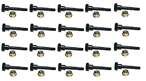 LAWN & GARDEN AMC 20 Pack, Compatible with Honda Snowblower Shear Pins & Nut Part #'s 90102-732-010 & 90114-SA0-000, Code 1410182, 1533355