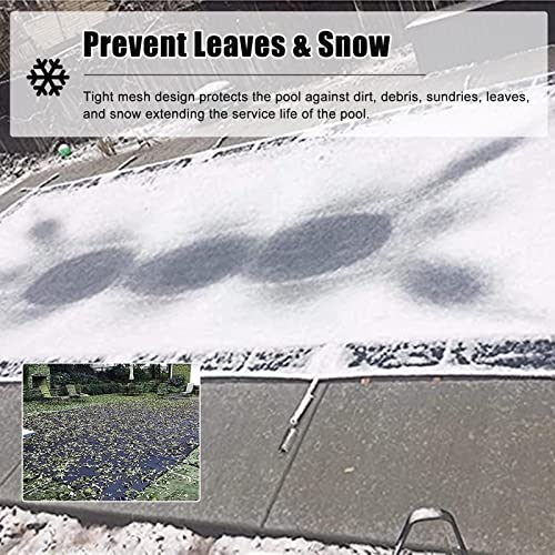 LILANAI Winter Pool Cover for Above Ground Swimming Pools, Anti-Dust Heat Insulation Film/Pool Protector Mat, for Garden Outdoor Backyard (Size : 3x7.5m/9.8x24.6ft)