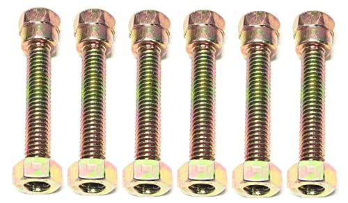 LAWN & GARDEN AMC 6 Snowblower Shear Pins & Nuts Compatible with Part Numbers 301171, 500027, 500027MA, 1501217, 1501217MA