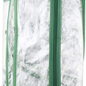 UWIOFF 4-Tier Greenhouse Replacement Cover Clear PVC Greenhouse Replacement Cover with Roll-Up Zipper Door - 27" L x 19" W x 61" H (Cover ONLY)