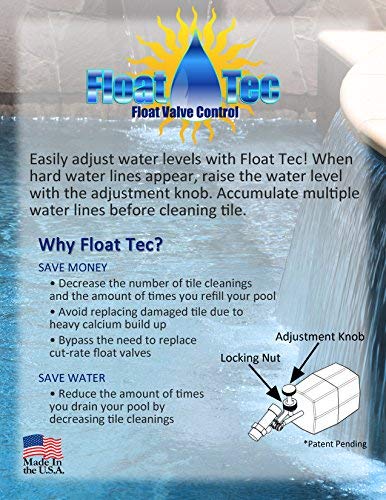 Float-Tec Letro Pentair T26 ABS Plastic Float Valve EZ Adjustment autofill Water Filler Leveler