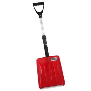 yardwe spatula metal snow shovel extendable ice shovel winter snow removal tool mud garden utility shovel for car camping outdoor activities red multitools