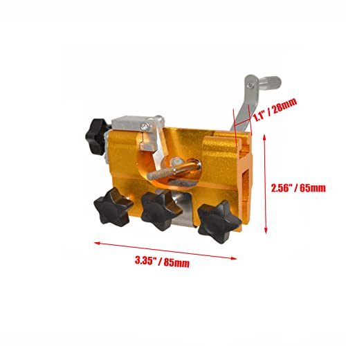 Pastlla Chainsaw Chain Sharpening Jig Chainsaw Sharpener Kit Version Portable Chainsaw Sharpener Chain Saws and Electric Saws Sharpening Jig for Lumberjack, Garden Worker 3.35"x2.36"