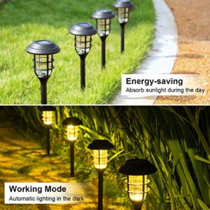 SOLPEX 8 Pack Solar Lights Outdoor, Warm White Solar Landscape Lights, Waterproof Outdoor Solar Lights Walkway for Patio, Lawn, Yard and Landscape