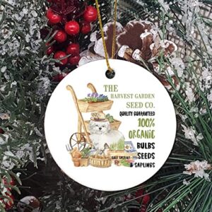 Memorial Pendant Christmas Ornaments The Dog Pet Owner Vegetables And Flowers Harvest Garden Organic Bulbs Seeds & Saplings Christmas Keepsake Pendant Decorations Ornament Gifts Hanging Ornament for C